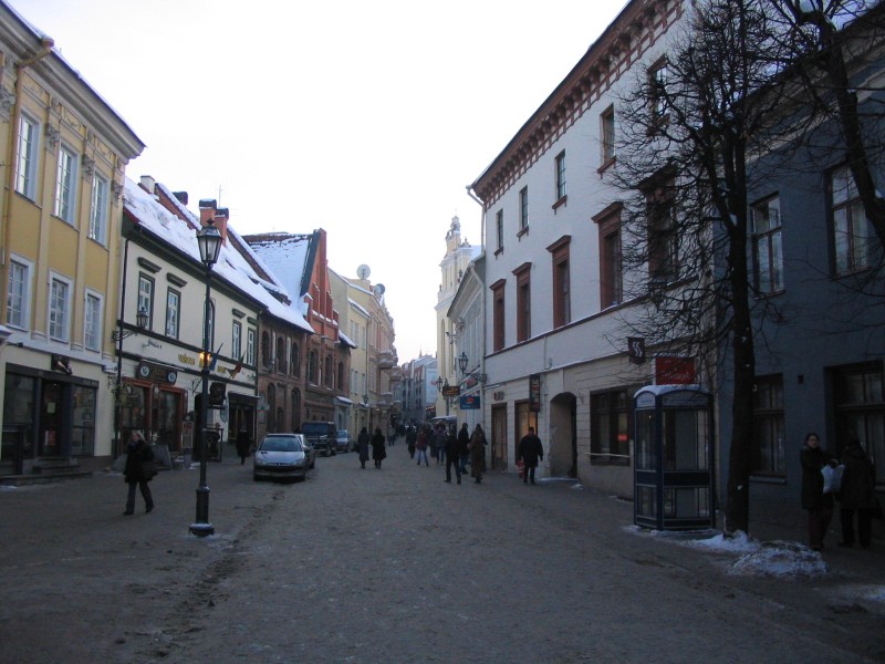 Główny deptak w Vilnius