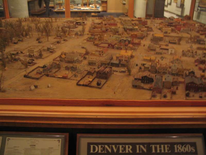 Makieta w muzeum historii Kolordo - tak wyglądało Denver w 1860 latach