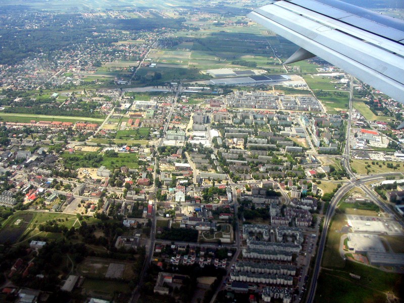 Warszawa - Piaseczno. Piaseczno jest widoczne od strony osiedla LECH